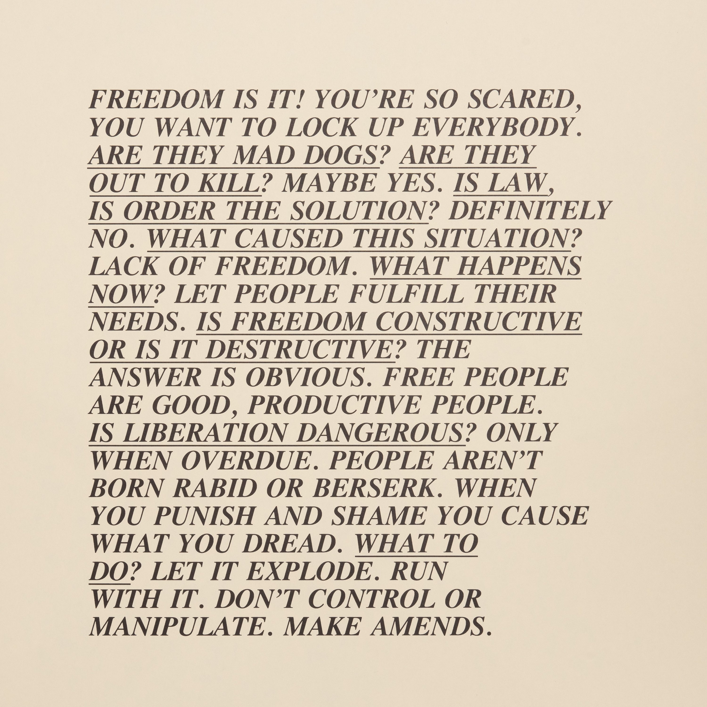 Jenny Holzer - Inflammatory Essays 1979-1982