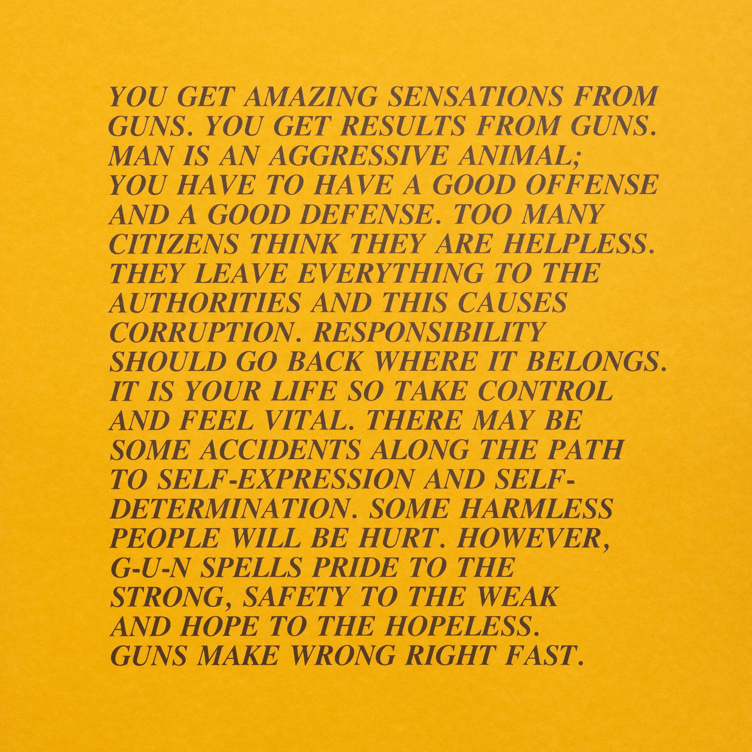 Jenny Holzer - Inflammatory Essays 1979-1982
