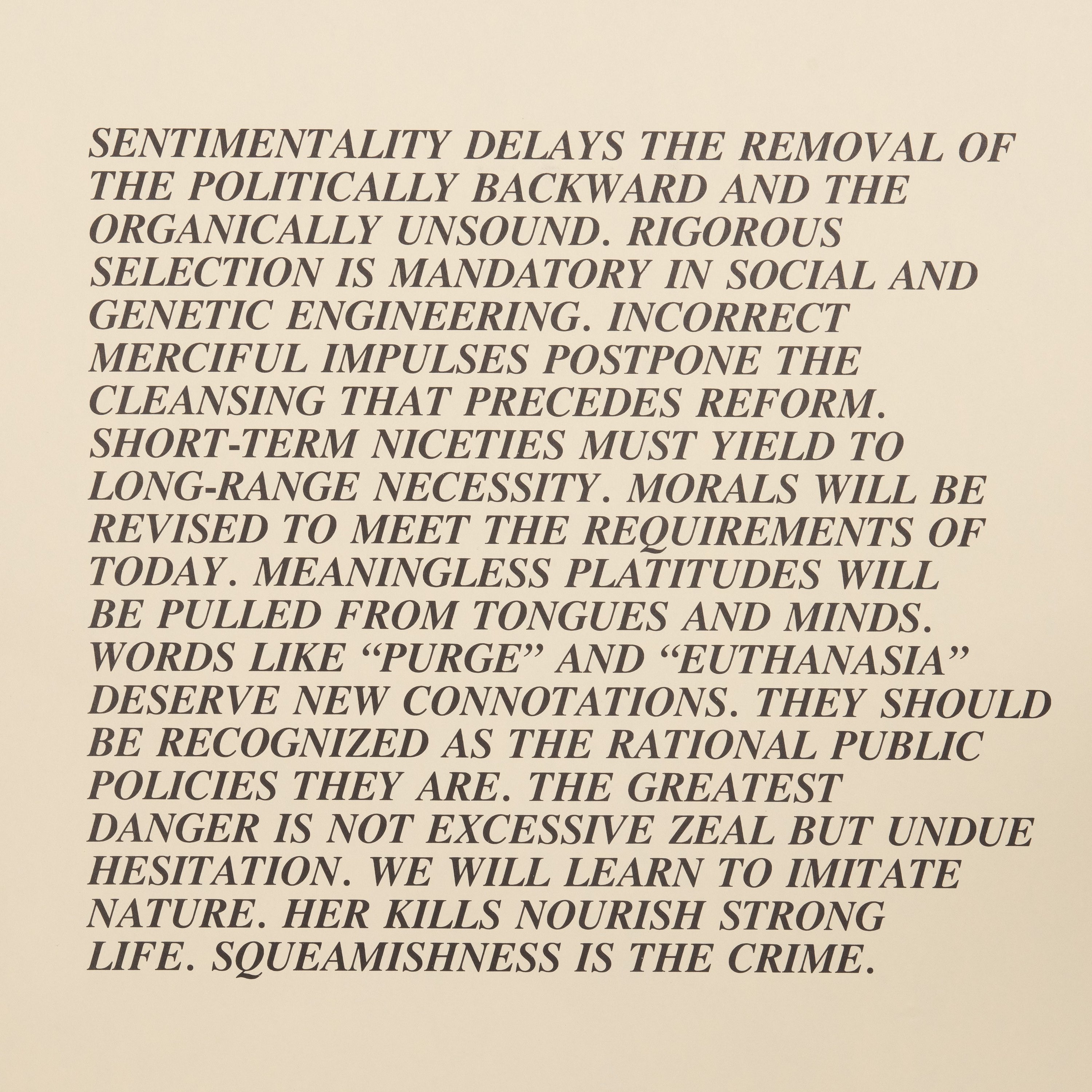 Jenny Holzer - Inflammatory Essays 1979-1982