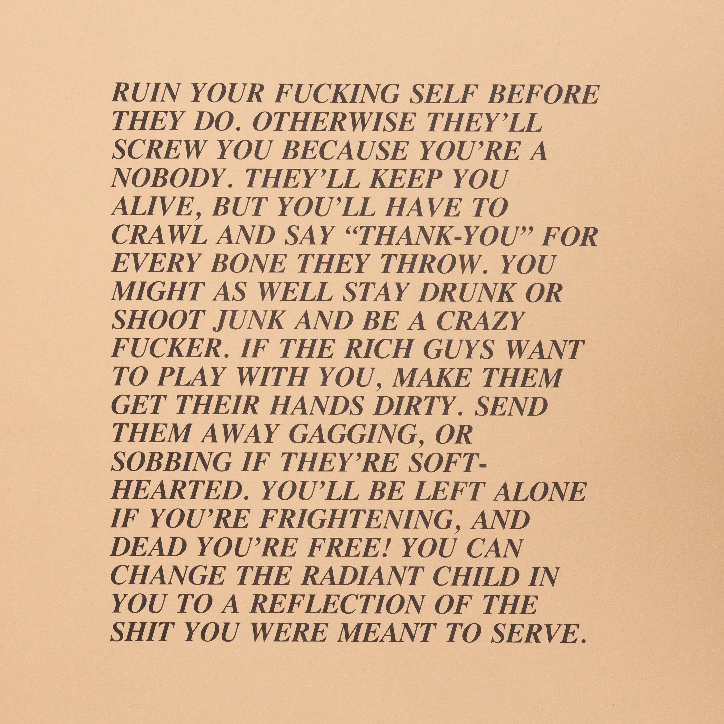 Jenny Holzer - Inflammatory Essays 1979-1982