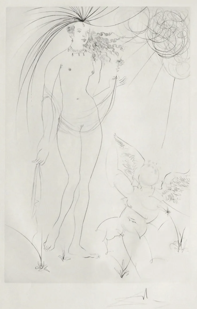 Salvador Dali - Venus et L’amour II 1971