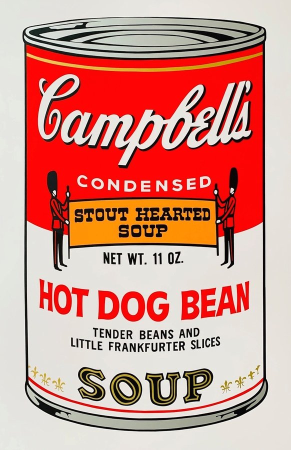 Andy Warhol/Sunday B. Morning - Campbel Soup Hot Dog Bean