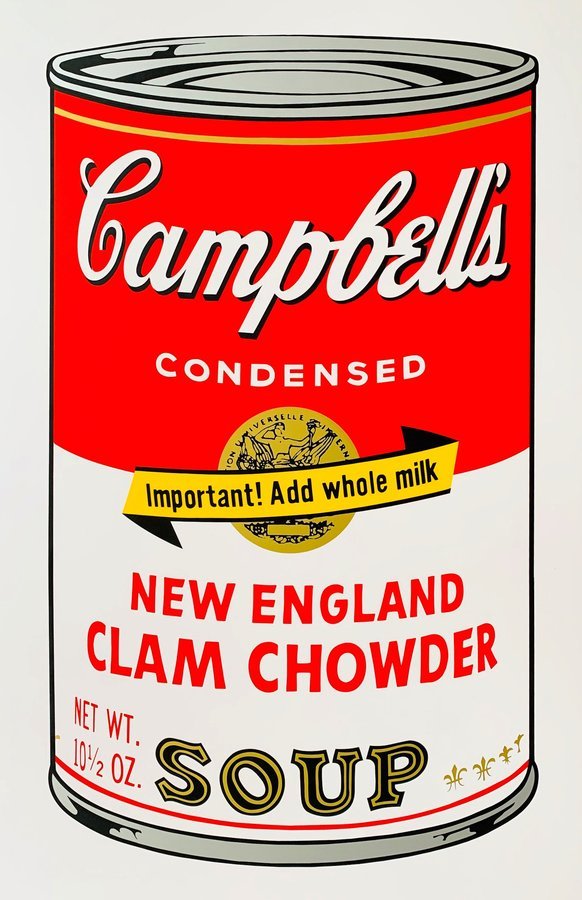 Andy Warhol/Sunday B. Morning - Campbel Soup Clam Chowder