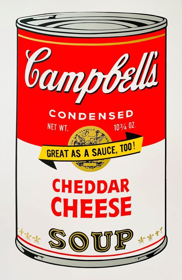 Andy Warhol/Sunday B. Morning - Campbel Soup Cheddar Cheese