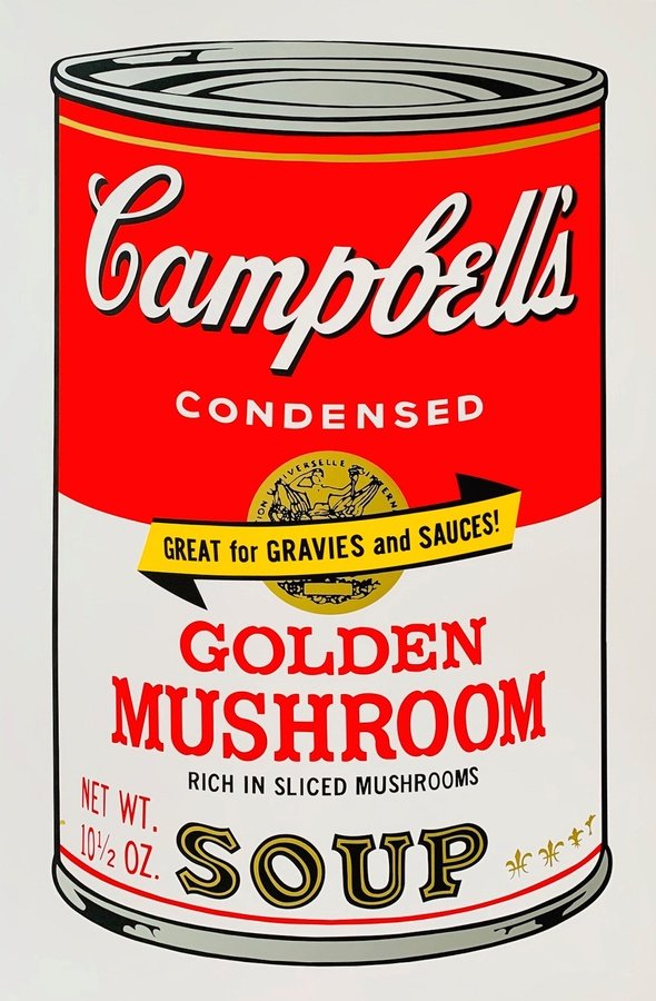 Andy Warhol/Sunday B. Morning - Campbel Soup Golden Mushroom