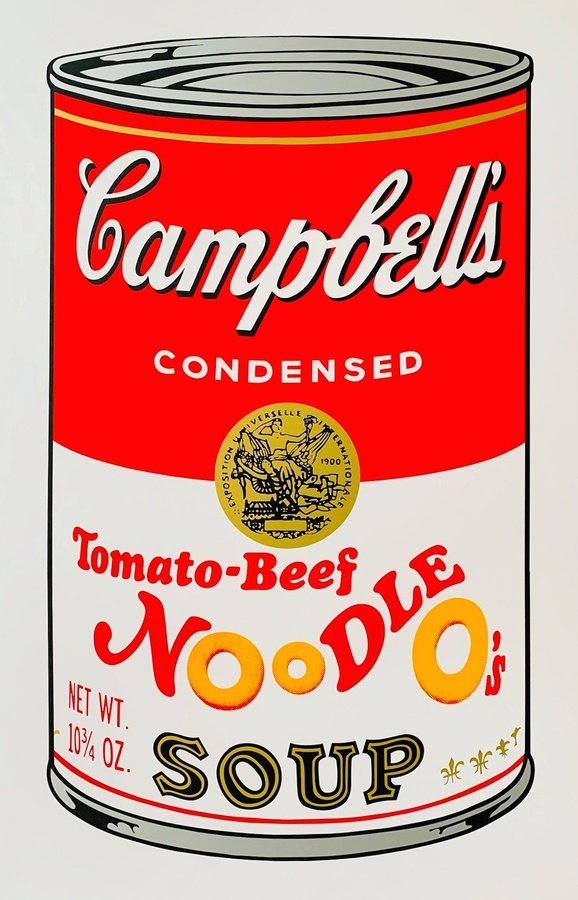 Andy Warhol/Sunday B. Morning - Campbel Soup Noodle O