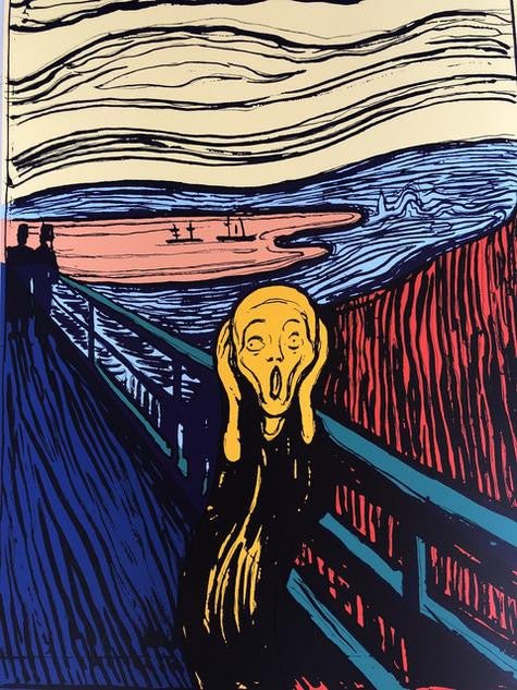 Andy Warhol-  Sunday B. Morning The Scream