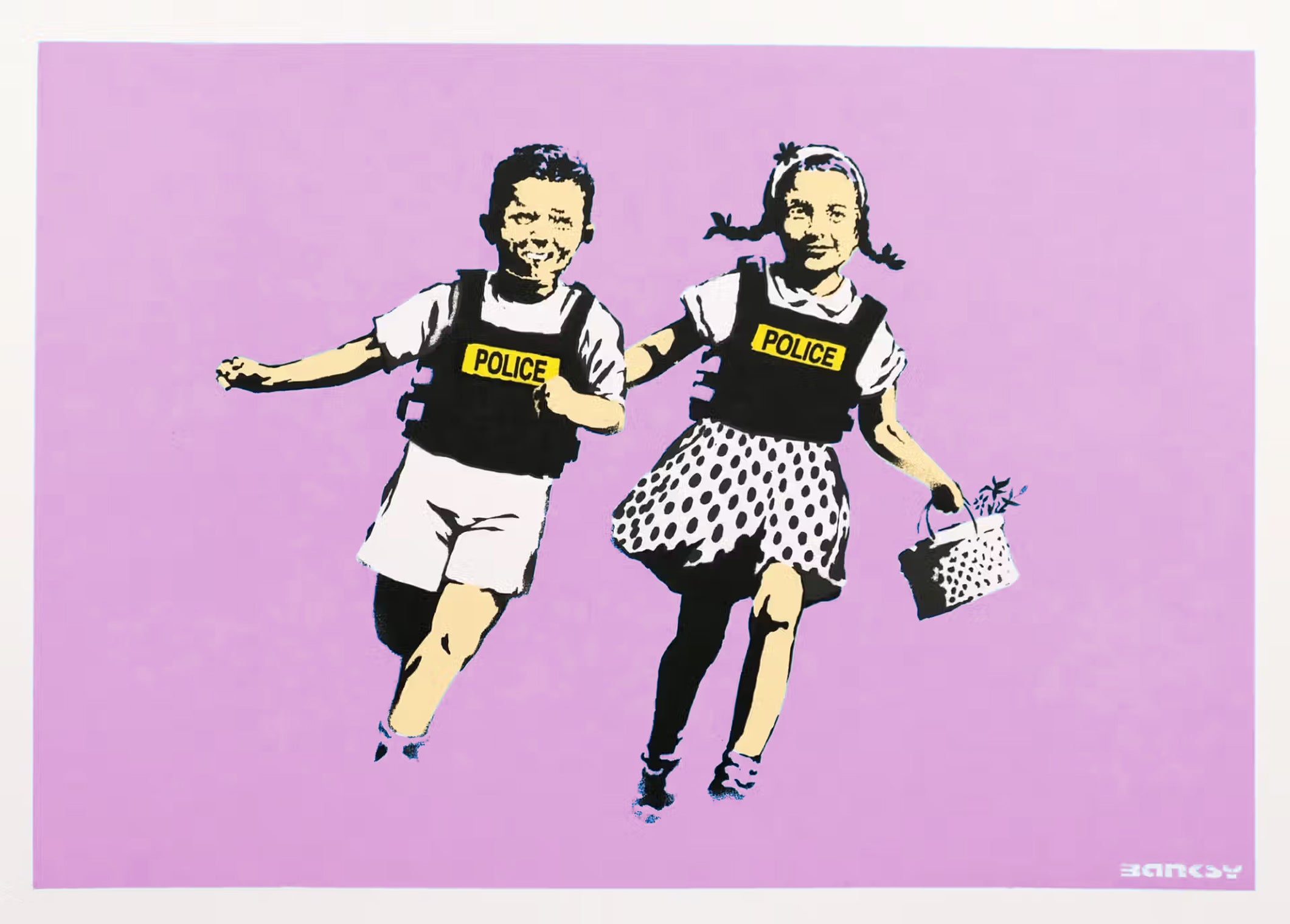 Banksy/WCP - Police Kids (Pink)